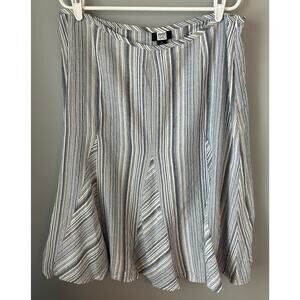 Studio 1940 Linen Blend Flowy Midi Skirt Size 16
